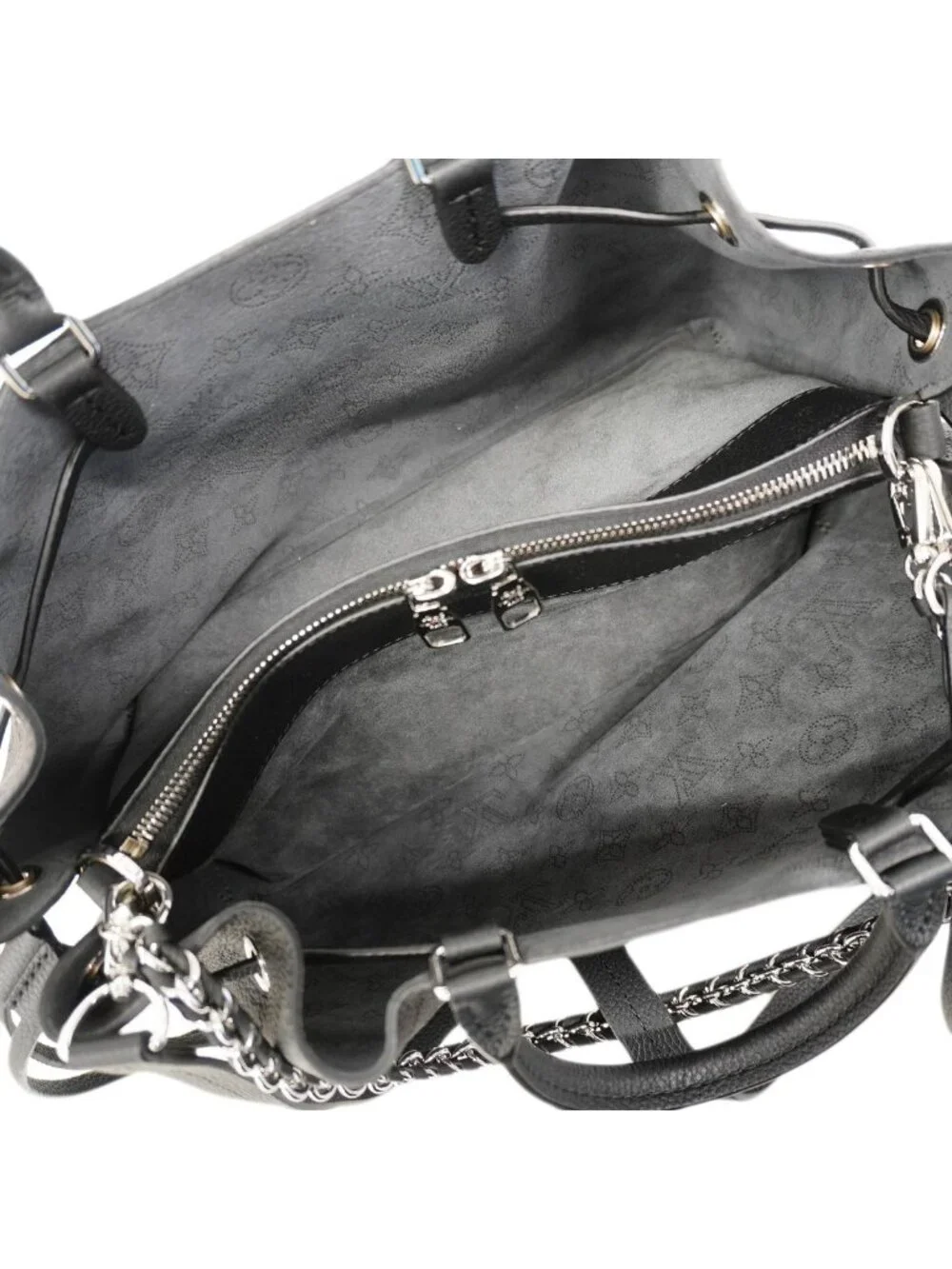 Louis Vuitton Handbag Mahina Bella Tote Noir 2-Way